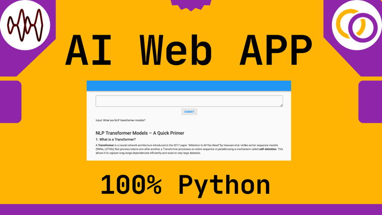 Build an AI Chat Web App With 100% Python - Open-Source Model